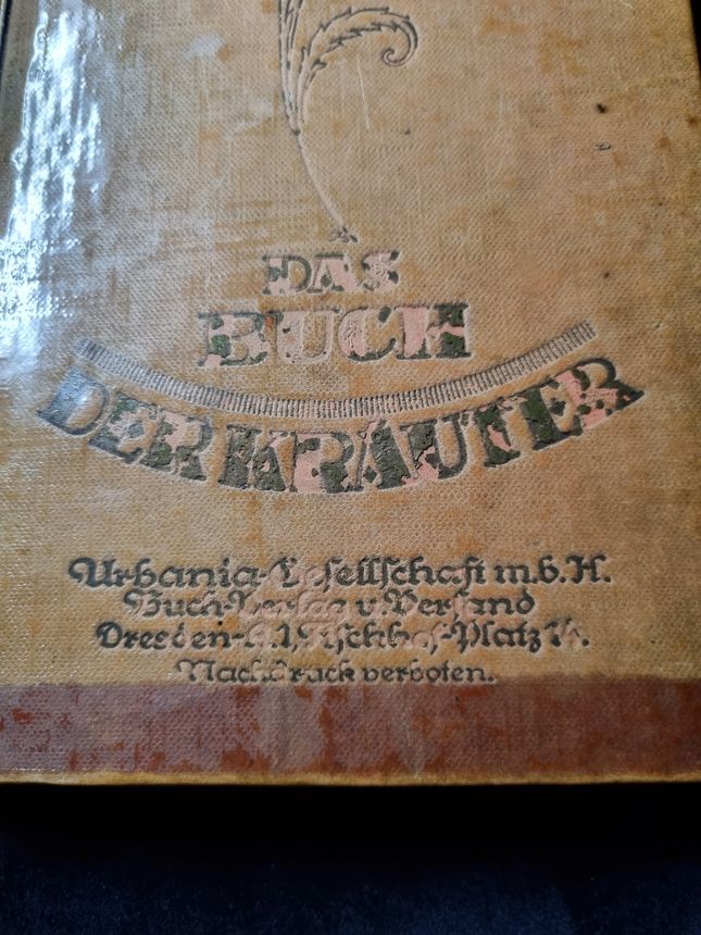 Das Buch der Kräuter, Antiquarisch, 1920, Otto Brunnsfels, Hrsg. in Krefeld