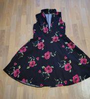 Damen Kleid, Rosen, schwarz, XL, XXL, mit Gürtel Schleswig-Holstein - Flensburg Vorschau