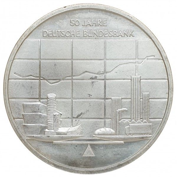 10 € Sammlermünze 2007 "50 Jahre Deutsche Bundesbank" Silber 925 in Berlin