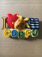 Dekoration magnetisch Souvenir aus Korfu Magnet I love corfu Süd - Niederrad Vorschau