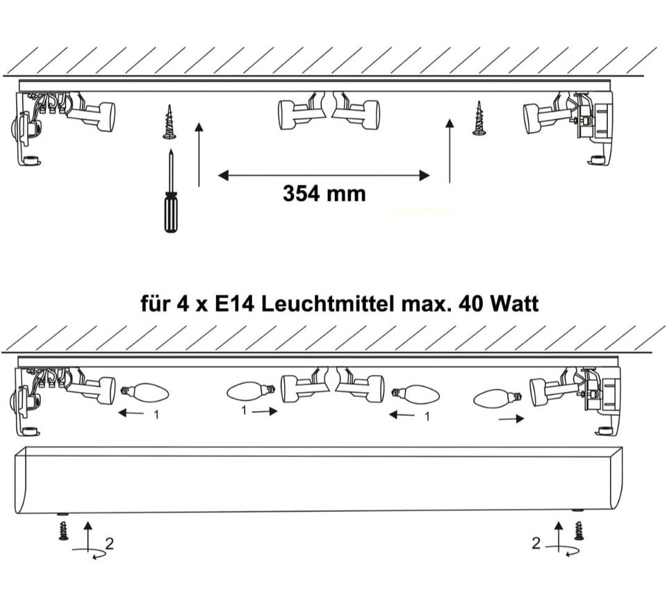 Wandlampe Wandleuchte Badezimmer Lampe m Steckdose + Schalter NEU in Hamburg