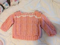 lachsfarbener Pullover, Größe 74/80, neu, handmade Saarland - Nonnweiler Vorschau