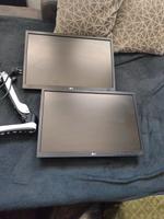 Monitor Doppel Wandhalterung+2x24zoll Monitor Leipzig - Lindenau Vorschau