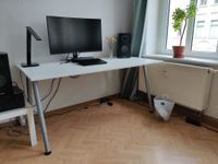 Schreibtisch weiß IKEA THYGE 160x80 neuwertig Leipzig - Lindenau Vorschau