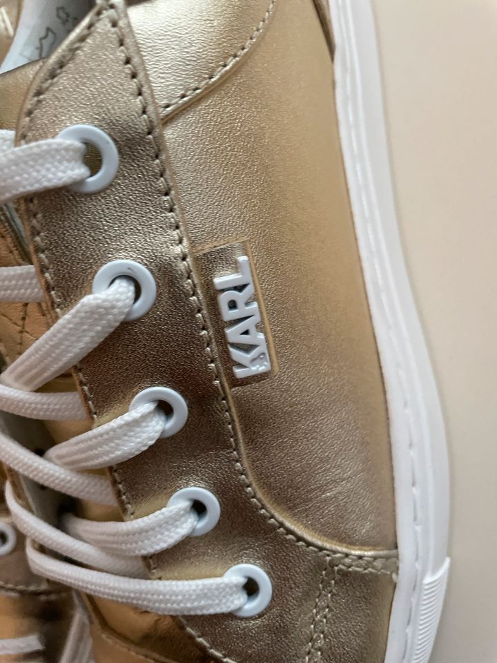 Karl Lagerfeld Sneaker goldfarben Größe 38 in Hannover