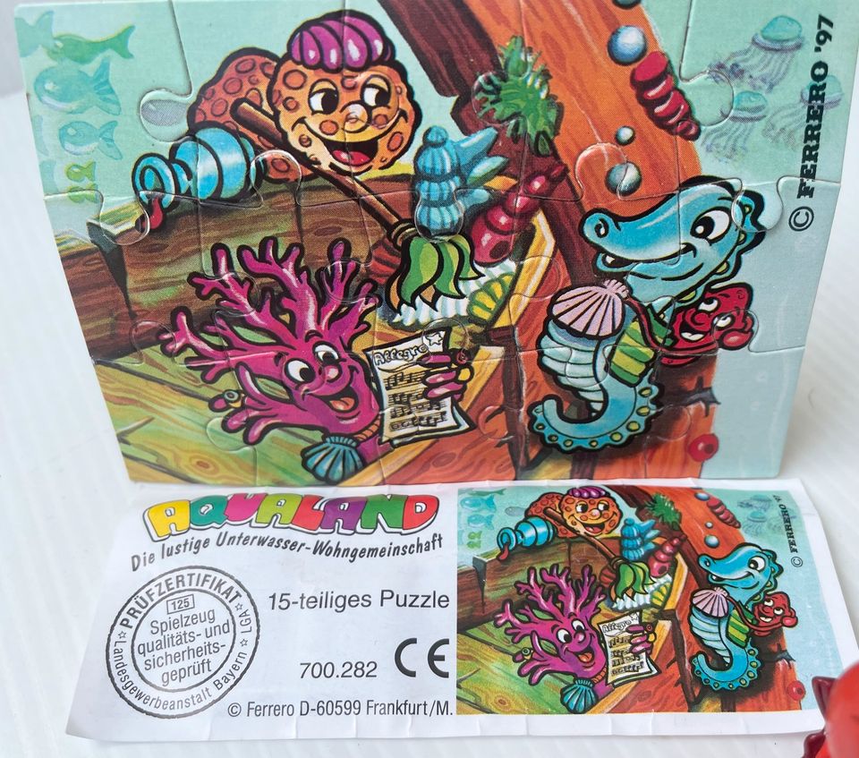 Ü Ei Aqualand 1997 komplett BPZ Comic Buch Puzzle 2x Konvolut in Berlin