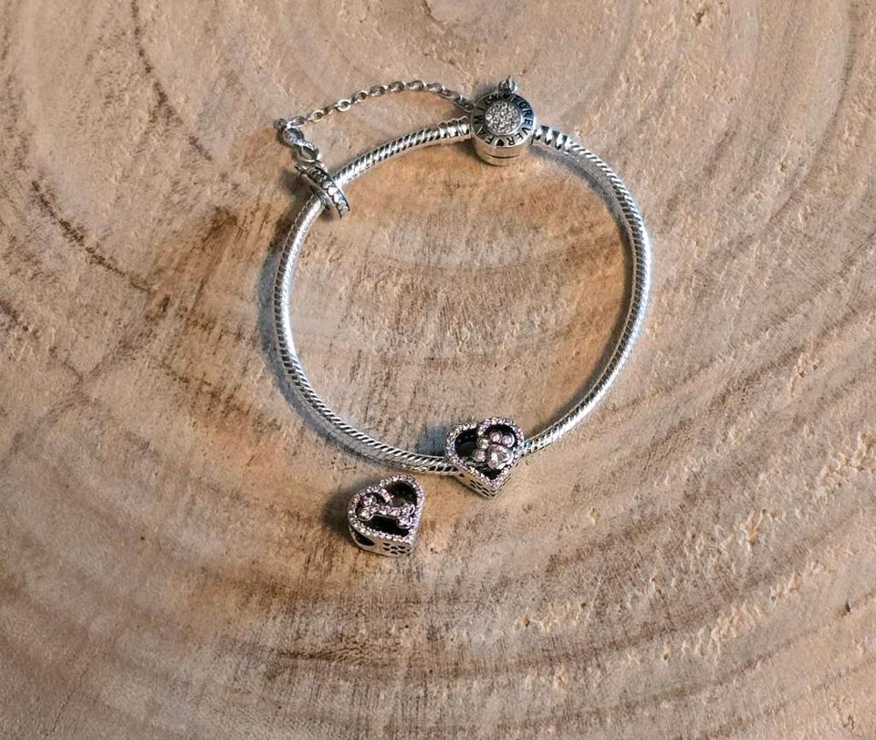 ❤️Anhänger Pfötchen Hund*passend für Pandora Armband Kette in Tangermünde