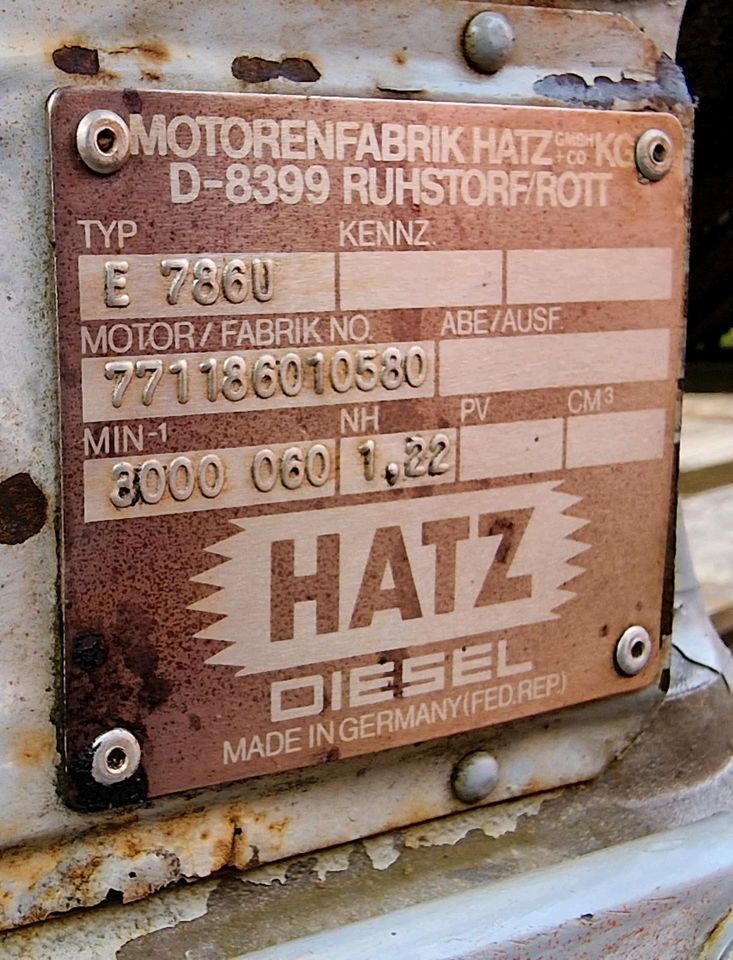 HATZ E 876U DIESELMOTOR in Aurach