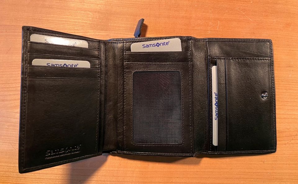 Börse, Samsonite, Herren, schwarz, 13x10x3 in Herscheid