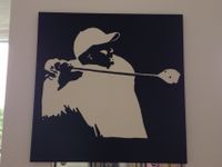 schönes Bild - Kunst - Golf - Tiger Woods - wie Neu Freiburg im Breisgau - Altstadt Vorschau