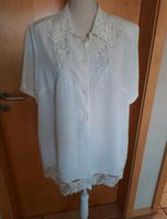 Festliche Vintage Bluse mit Spitzensaum und Bestickung Gr.44/46 Bayern - Erlenbach am Main  Vorschau