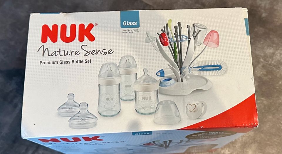 Nuk nature Sense Premium Glass Bottle Set in Neinstedt