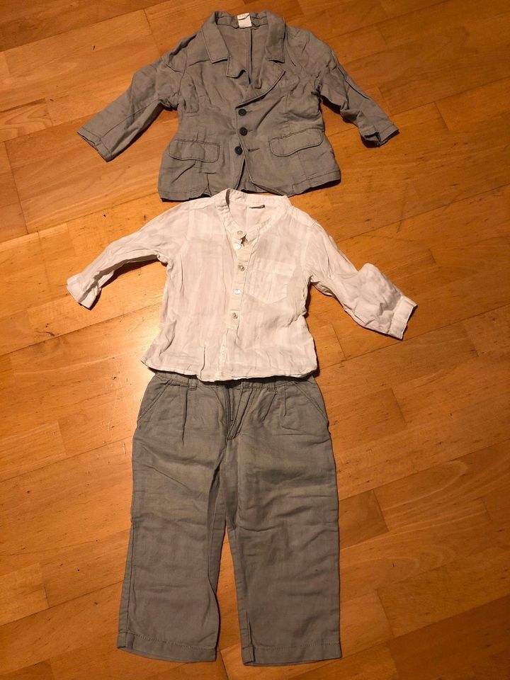 Baby Gentleman Leinen Outfit Anzug 3-tlg. Gr. 74-80 in Freiburg im Breisgau