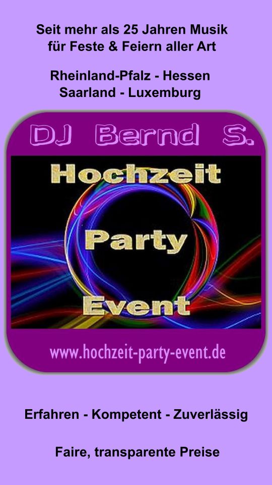 DJ für Hochzeit - Party - Event in Bad Kreuznach