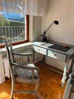Schreibtisch armlehnenstuhl alt echtholz blau/grün Rheinland-Pfalz - Boppard Vorschau