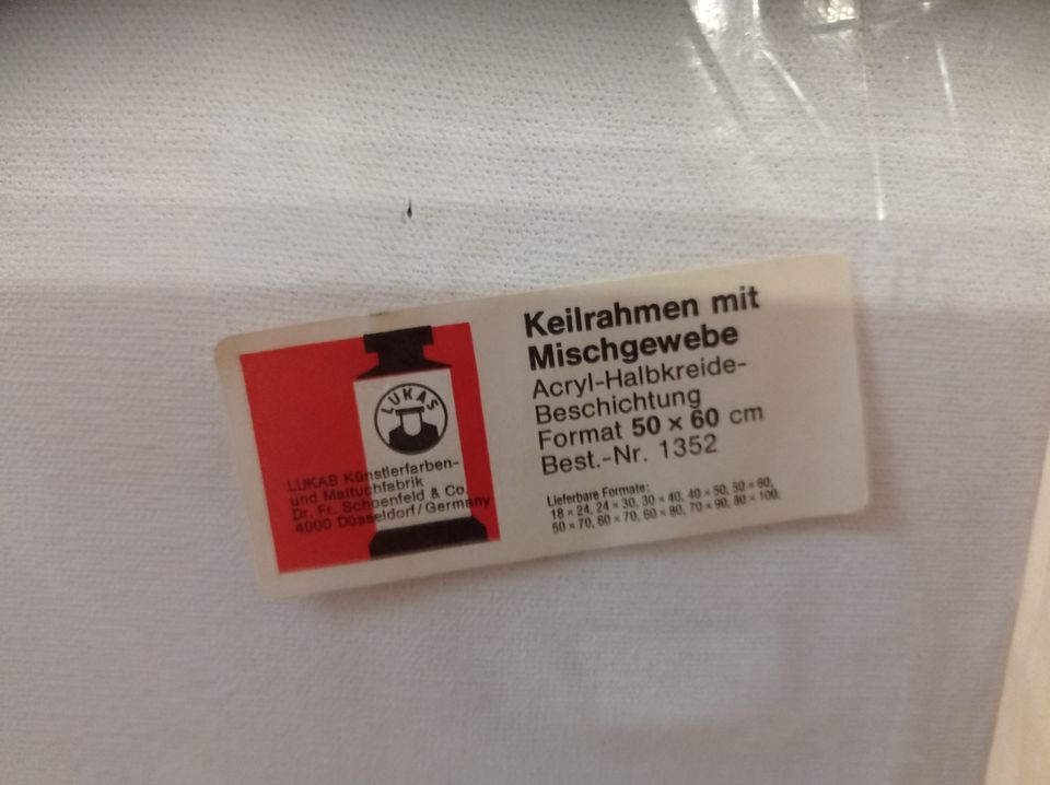 Keilrahmen/Malkarton verschiedene Gr. kompl. oder einzeln ab 3€ in Veilsdorf