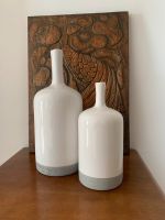 Vase weiß - zwei Flaschenvasen - Keramik Deko Scandic Style Hessen - Neu-Isenburg Vorschau