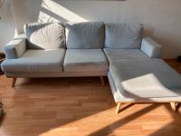 Hellgraues Sofa mit Holzfüßen Dresden - Pieschen Vorschau