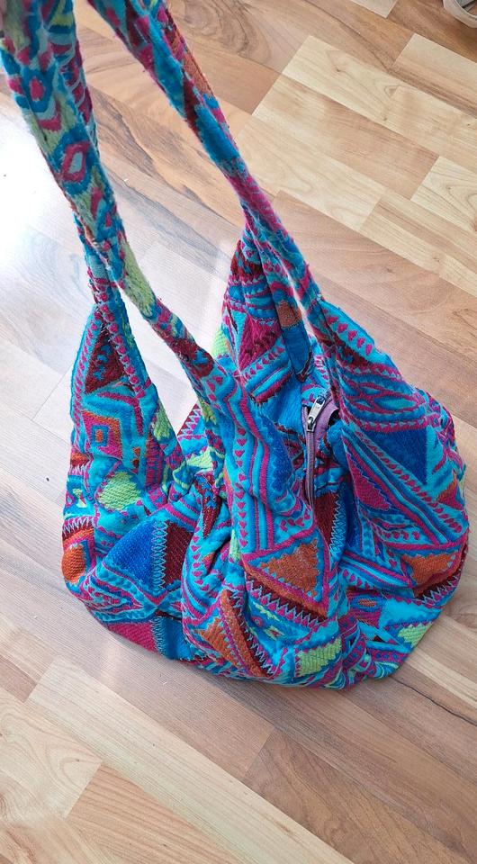 Strandtasche Dharma Griechenland bunt 70s Baumwolle