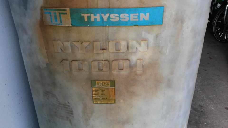 Heizöltank 1000 Liter aus Nylon von Thyssen in Barsinghausen