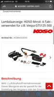 Koso Mini 4 Vespa Piaggio Aerox Speedfight Tuning Niedersachsen - Großefehn Vorschau