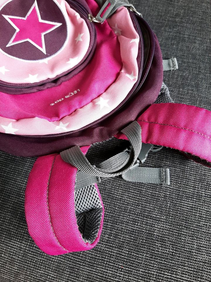 Rucksack für Kinder Kinderrucksack pink Sterne in Mölln