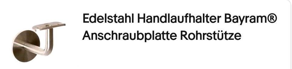 Handlaufhalter Edelstahl 3 Stück in Lippstadt