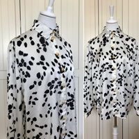 Designer Bluse Louis Féraud schwarz/weiß Vintage Baden-Württemberg - Heidelberg Vorschau