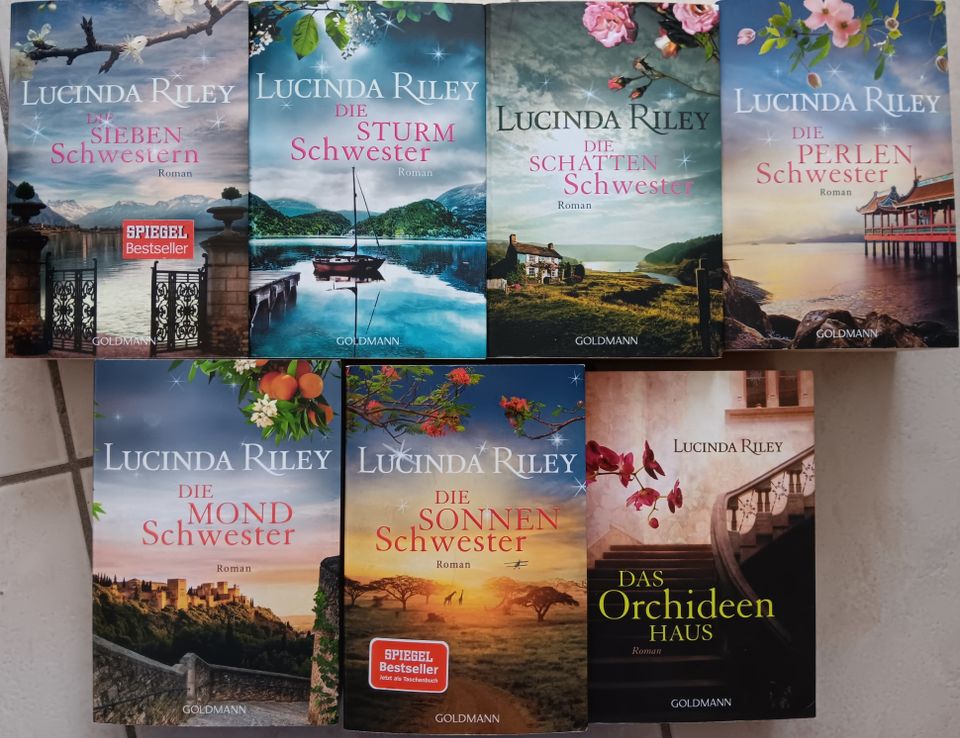 7 Bücher Lucinda Riley, Die Sonnenschwester, Die Mondschwester, in Lohfelden