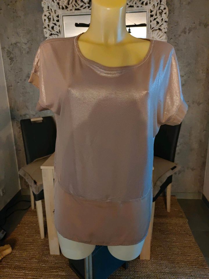 Monari Shirt Bluse Rose silber Glitzer 36 Rundhals Kurzarm in  Rheinland-Pfalz - Bad Kreuznach | eBay Kleinanzeigen ist jetzt Kleinanzeigen