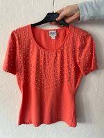 T-shirt apricot mit Perlen bestickt Apart Heine Größe 34 S Damen Saarland - Püttlingen Vorschau