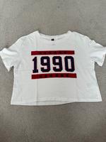 Basic Crop T-Shirt H&M 1990 Print Größe S Bayern - Untersiemau Vorschau
