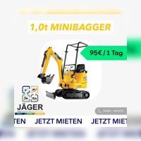 Bagger Vermietung 1t Minibagger Microbagger Mieten Leihen Hessen - Steinau an der Straße Vorschau