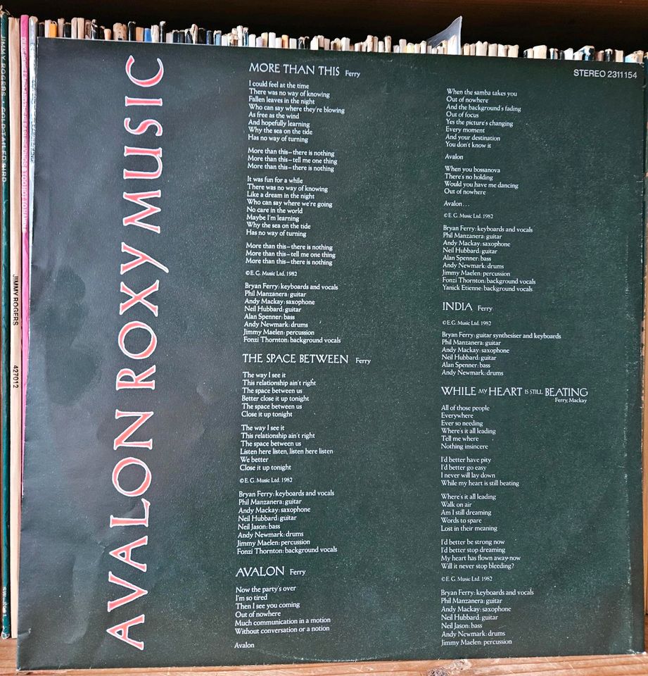 Roxy Music - Avalon Schallplatte in Rheine