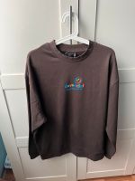 Oversize-Sweatshirt in Braun mit buntem Logo-Print neu Nordrhein-Westfalen - Bottrop Vorschau