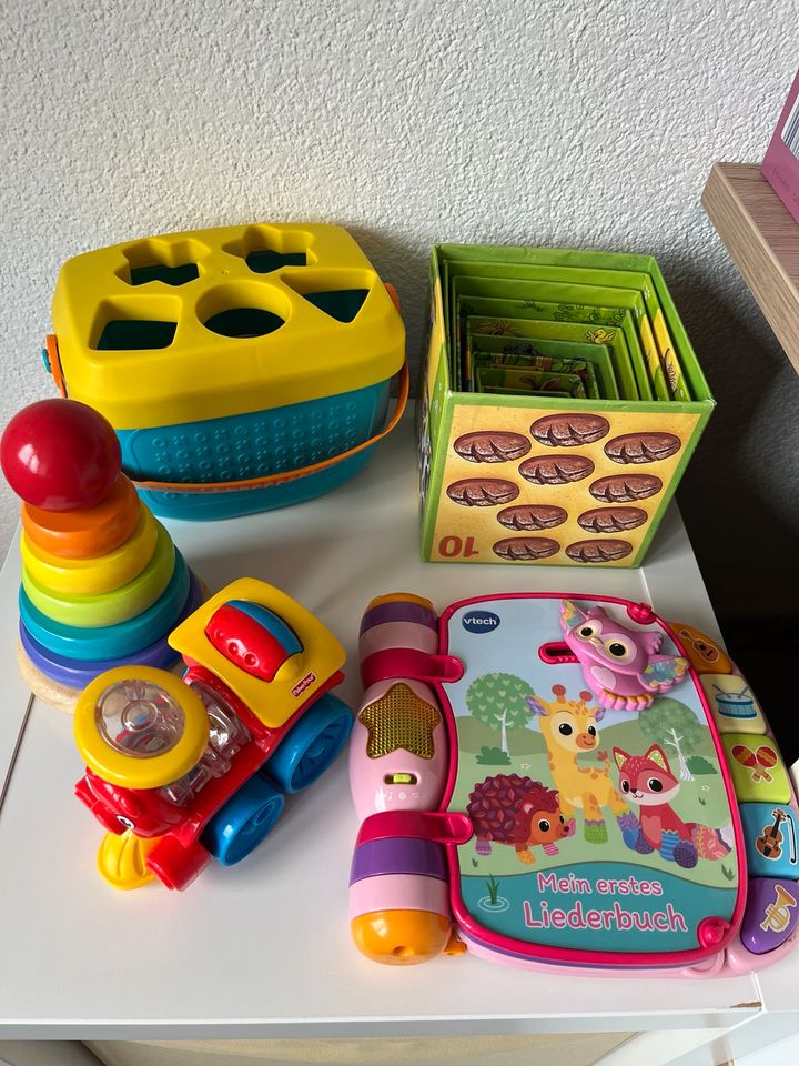 Kiste Babyspielzeug 6 teilig in Unterschneidheim