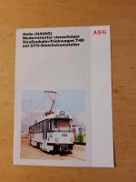 Prospekt AEG Halle HAVAG Typenblatt Modernisierung Tatra T4D 1151 Berlin - Charlottenburg Vorschau