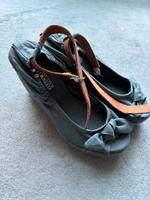 Napapiri Keilsandalen Espadrilles Peeptoes blau Hessen - Hanau Vorschau