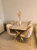 Sofort verfügbar/Esstisch/Neu/Oscar Gold Beige Design/Tisch/Stuhl Berlin - Rudow Vorschau