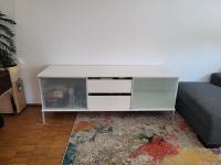 Weiße TV-Konsole / Sideboard mit Schubladen und Glastüren Köln - Niehl Vorschau