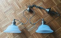 Messinglampe im Landhaus Stil mit Milchglas Schirmen Rheinland-Pfalz - Wallmerod Vorschau