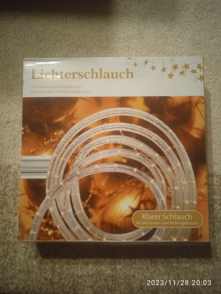 Lichterschlauch für Weihnachtsdekoration in Hohenwarth