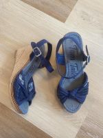 Tom Tailor Sandalen mit Keilabsatz in Größe 38 blau Nordrhein-Westfalen - Lemgo Vorschau