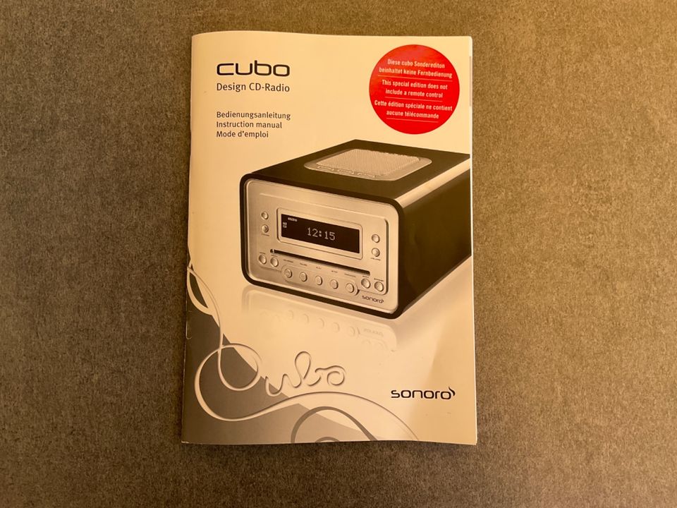 Sonoro Cubo AU-1310 CD-Radio rot in Bochum