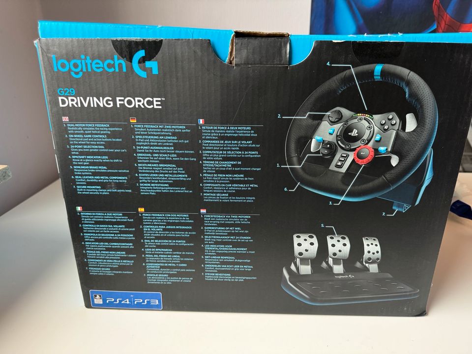 Logitech G29 Driving Wheel + Pedal Kompatibel mit PS 4 / 5 & PC in Lohne (Oldenburg)