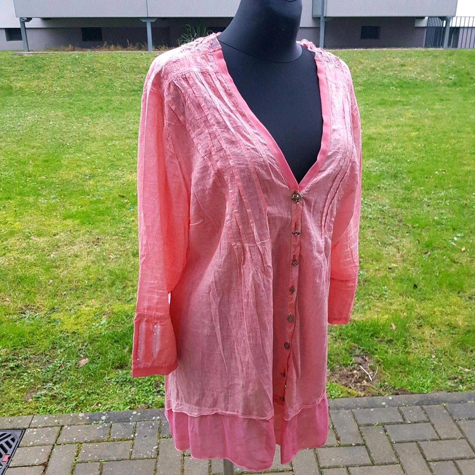 Bottega damen megaleichte Tunika gr.44 pink Neu,100%Baumwolle in Frankfurt am Main