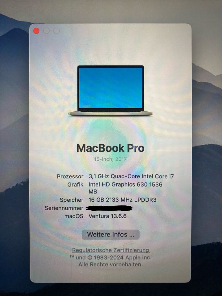 Apple MacBook Pro 15 Zoll 16GB 1TB in Berlin