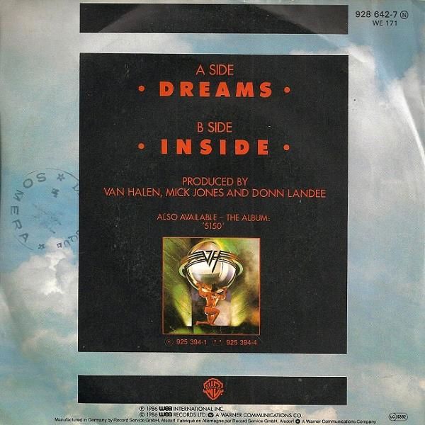 Van Halen ‎– Dreams Vinyl Schallplatten LPs in Dorfchemnitz