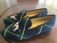 Polo Ralph Lauren Herren Schuhe Needlepoint Slippers grün neu 43 Nordrhein-Westfalen - Hüllhorst Vorschau