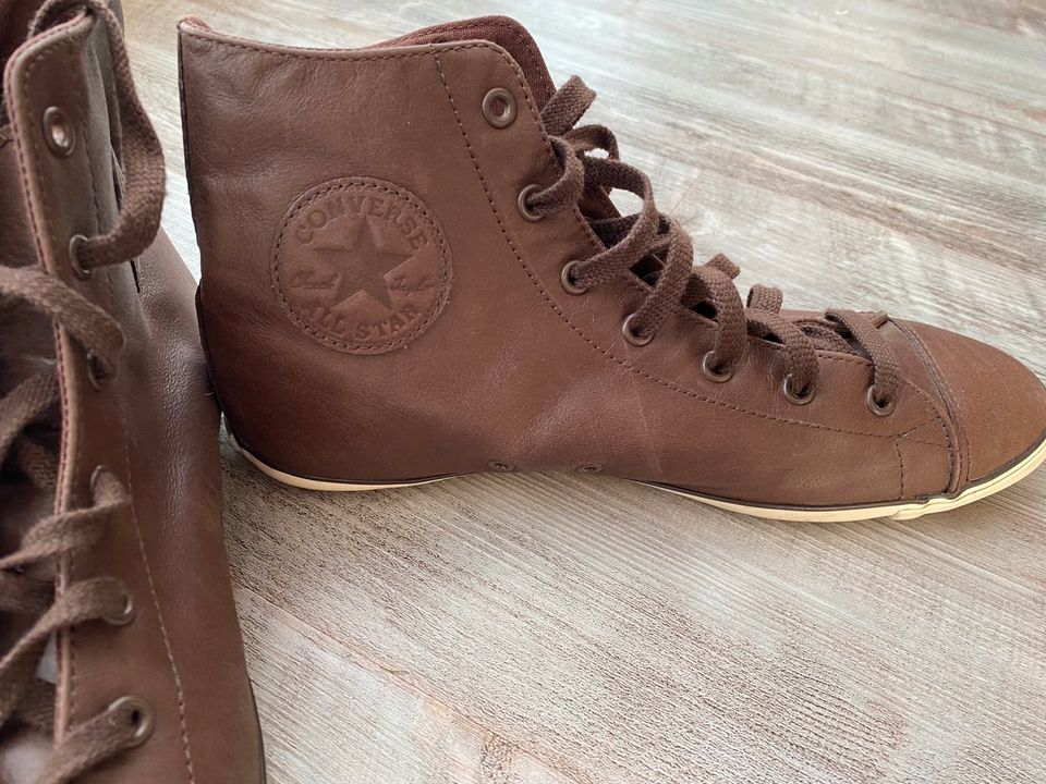 Converse Leder Chucks Slim High braun 40 in Bergedorf - Ochsenwerder | eBay  Kleinanzeigen ist jetzt Kleinanzeigen